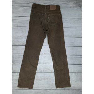 80s Levi’s Saddleman Boot Jeans Brown Corduroy 28x33  716-1529 meas. 27x31